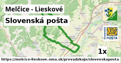 Slovenská pošta, Melčice - Lieskové
