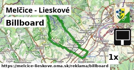Billboard, Melčice - Lieskové