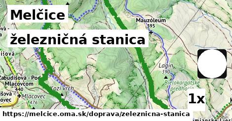 železničná stanica, Melčice