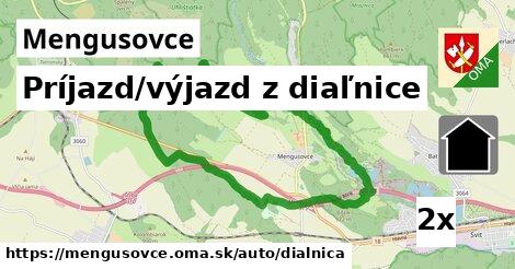 Príjazd/výjazd z diaľnice, Mengusovce