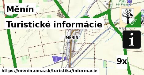 Turistické informácie, Měnín