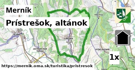 Prístrešok, altánok, Merník
