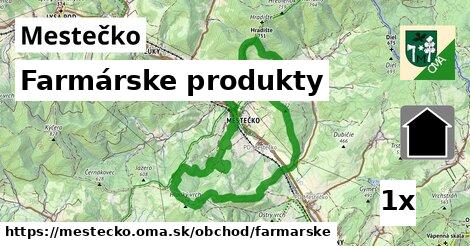 Farmárske produkty, Mestečko