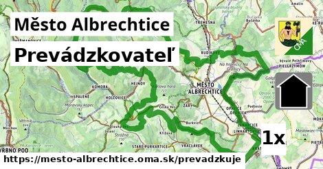 prevádzkovateľ v Město Albrechtice