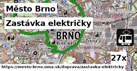 Zastávka električky, Město Brno