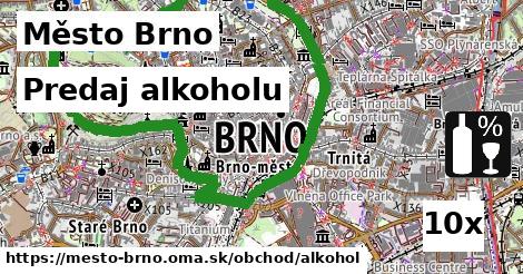 Predaj alkoholu, Město Brno