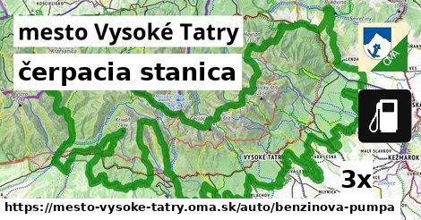 čerpacia stanica, mesto Vysoké Tatry