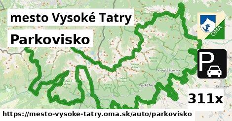 Parkovisko, mesto Vysoké Tatry