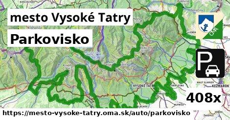 Parkovisko, mesto Vysoké Tatry