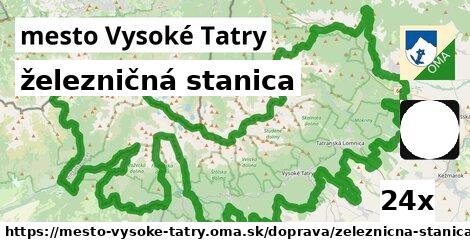 železničná stanica, mesto Vysoké Tatry