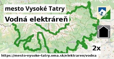 vodná elektráreň v mesto Vysoké Tatry