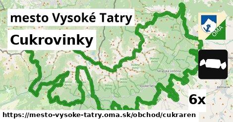 Cukrovinky, mesto Vysoké Tatry