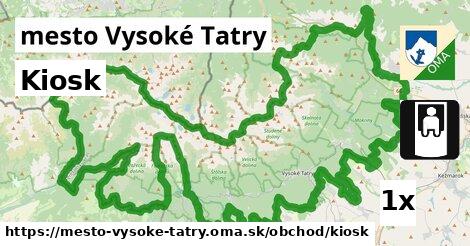 Kiosk, mesto Vysoké Tatry