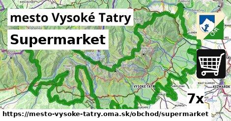 Supermarket, mesto Vysoké Tatry