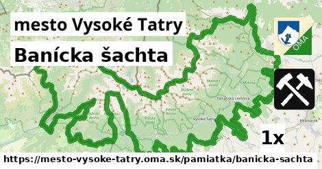 banícka šachta v mesto Vysoké Tatry