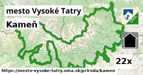 Kameň, mesto Vysoké Tatry