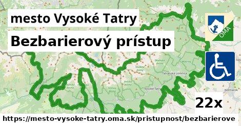 Bezbarierový prístup, mesto Vysoké Tatry