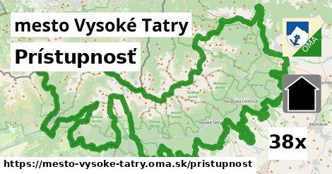 prístupnosť v mesto Vysoké Tatry