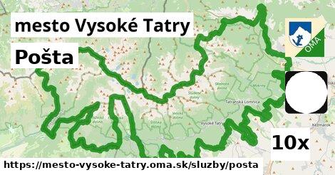 Pošta, mesto Vysoké Tatry