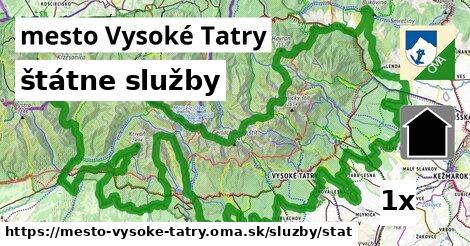 štátne služby, mesto Vysoké Tatry