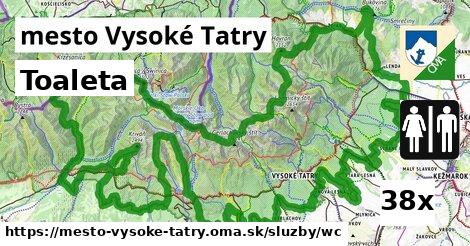 Toaleta, mesto Vysoké Tatry