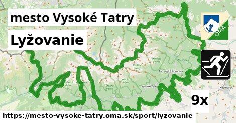 Lyžovanie, mesto Vysoké Tatry