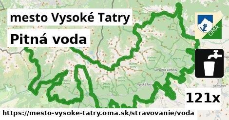 Pitná voda, mesto Vysoké Tatry