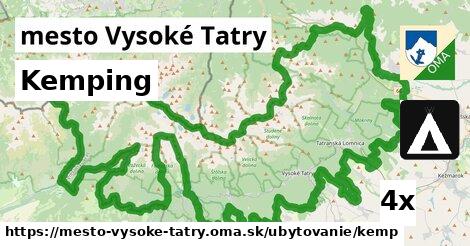 Kemping, mesto Vysoké Tatry