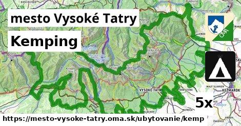 Kemping, mesto Vysoké Tatry