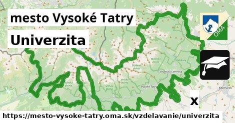 Univerzita, mesto Vysoké Tatry