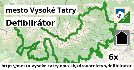 Defiblirátor, mesto Vysoké Tatry