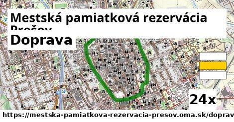 doprava v Mestská pamiatková rezervácia Prešov