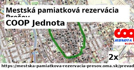 COOP Jednota, Mestská pamiatková rezervácia Prešov