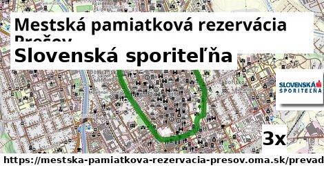 Slovenská sporiteľňa, Mestská pamiatková rezervácia Prešov