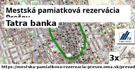 Tatra banka, Mestská pamiatková rezervácia Prešov