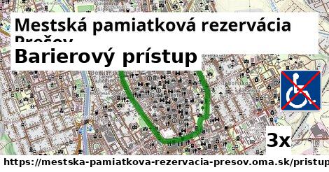 Barierový prístup, Mestská pamiatková rezervácia Prešov