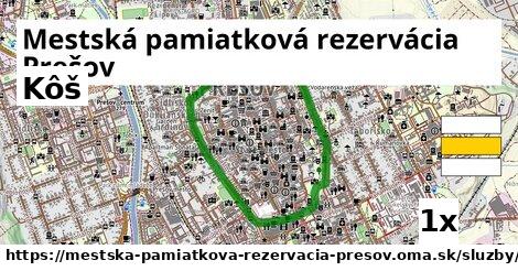 Kôš, Mestská pamiatková rezervácia Prešov