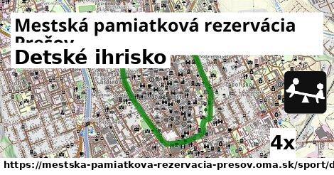 Detské ihrisko, Mestská pamiatková rezervácia Prešov