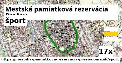 šport v Mestská pamiatková rezervácia Prešov