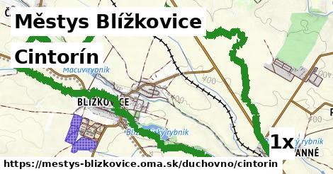 cintorín v Městys Blížkovice