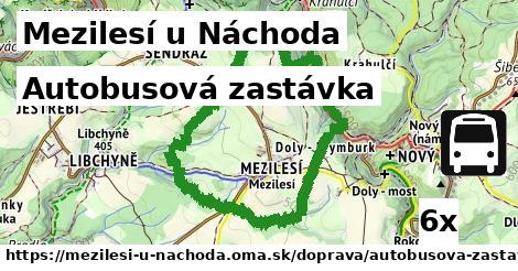 autobusová zastávka v Mezilesí u Náchoda