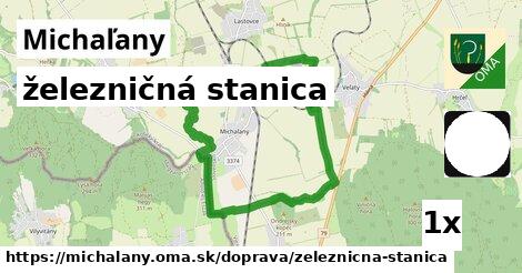 železničná stanica, Michaľany