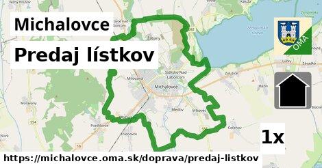 Predaj lístkov, Michalovce