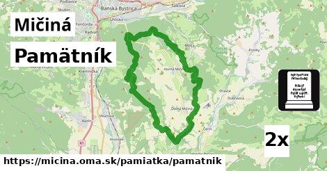 Pamätník, Mičiná