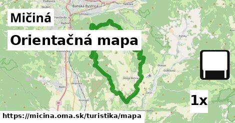 Orientačná mapa, Mičiná