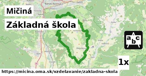 Základná škola, Mičiná