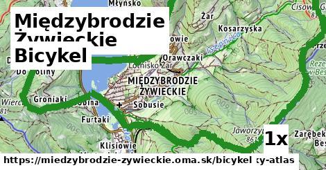 bicykel v Międzybrodzie Żywieckie