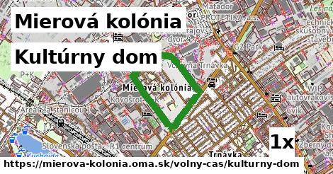 Kultúrny dom, Mierová kolónia