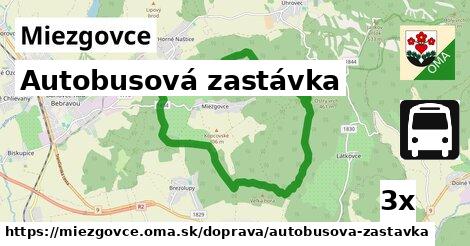 Autobusová zastávka, Miezgovce