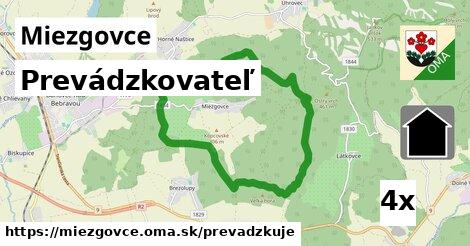 prevádzkovateľ v Miezgovce